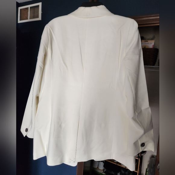 Talbots Tailored Stretch Blazer Ivory - Picture 5 of 7